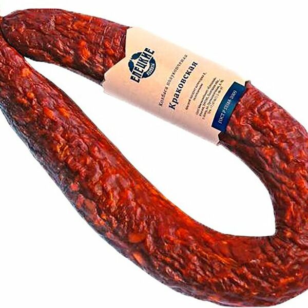 Колбаса Елецкие колбасы Краковская полукопченая