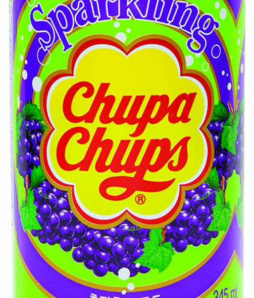Напиток газированный Chupa Chups Sparkling с виноградным соком, металлическая банка
