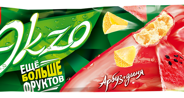 Мороженое молочное Эkzo Арбуз + Дыня 2%