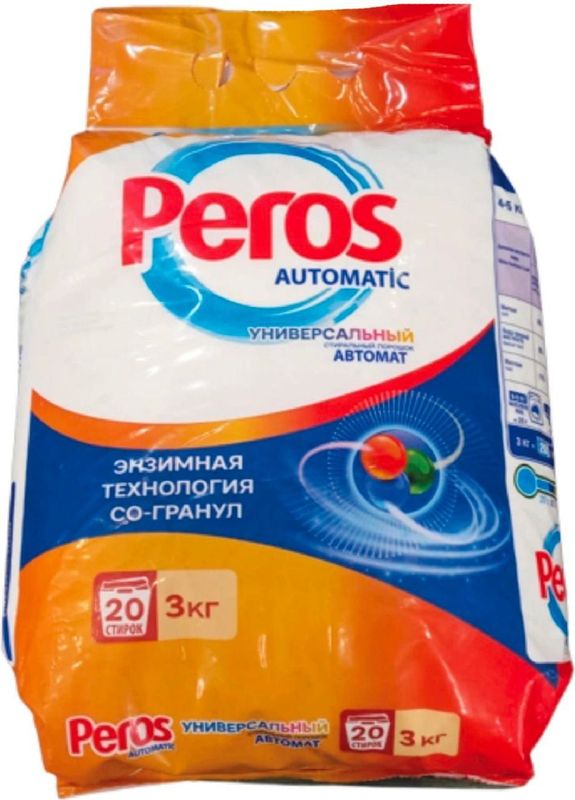 

Порошок стиральный Peros для белого и цветного белья 3кг