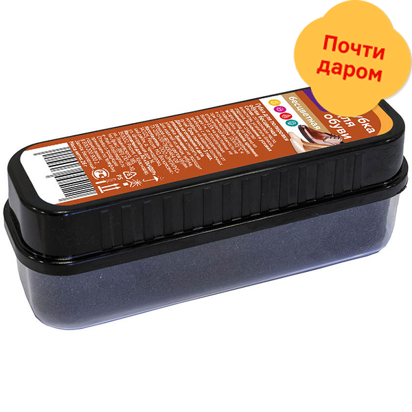 Губка для обуви Мастер Блеск бесцветная