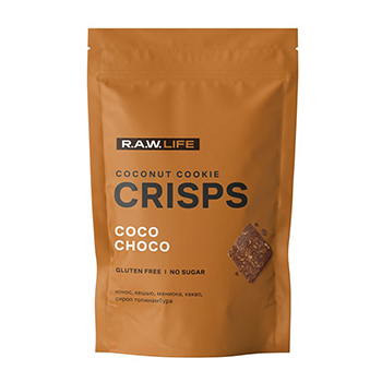 

Печенье кокосовое R.A.W.Life Crisps Кокос-Шоколад (без глютена, без сахара)