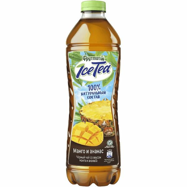 Напиток сокосодержащий Фрутмотив Чёрный чай манго и ананас , 1.5л