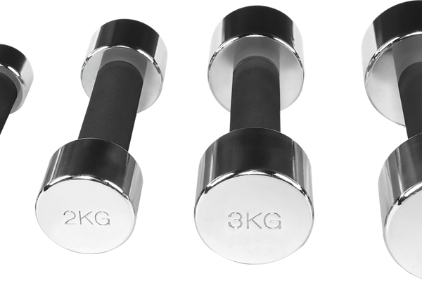 Гантель хромированная 3кг, с мягкой ручкой, Арт. IR92015-3KG