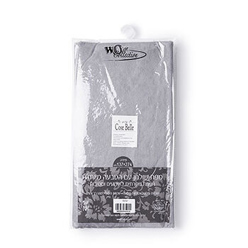 Скатерть Cose Belle с фланелевой подкладкой 210х380, серая, Китай