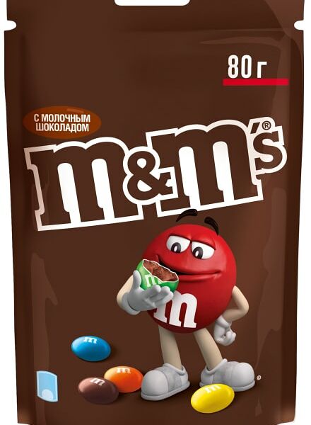 M&MS Драже с мол.шок.гл.80г