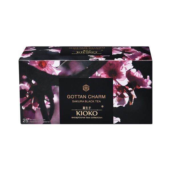 Чай чёрный Kioko с ароматом японской сакуры 25 пак., Россия