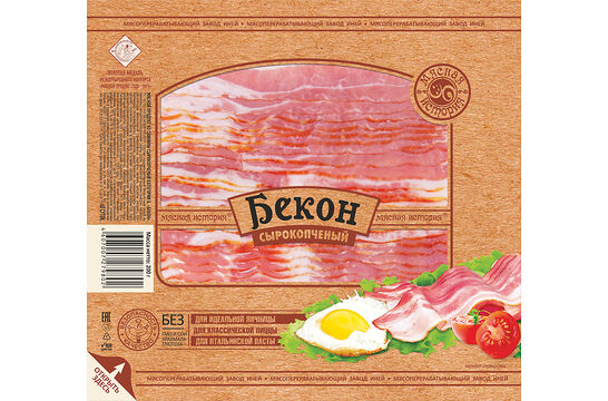 Бекон с/к мясн прод из свин катБ 200г Иней