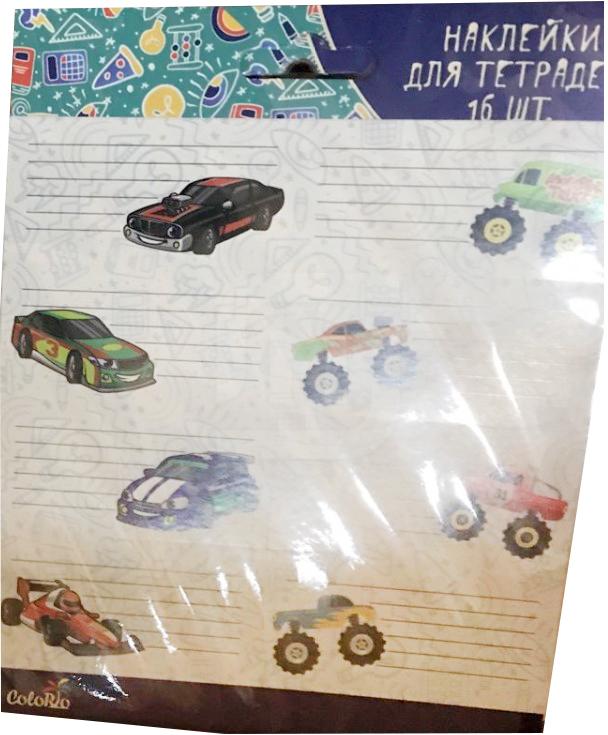 

Набор наклеек МакПейпер для тетрадей 16 шт