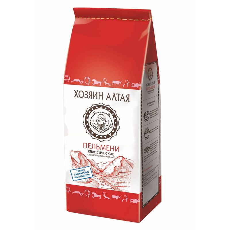 

Пельмени Хозяин Алтая Классические, с говядиной и свининой, 800 г