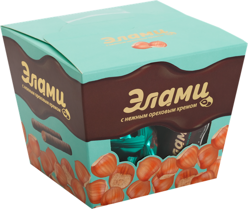 

Конфеты ЭЛАМИ Глазированные с ореховой начинкой, 150г