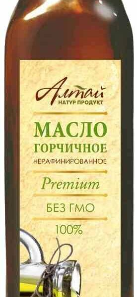 Масло горчичное Алтай натур продукт нерафинированное