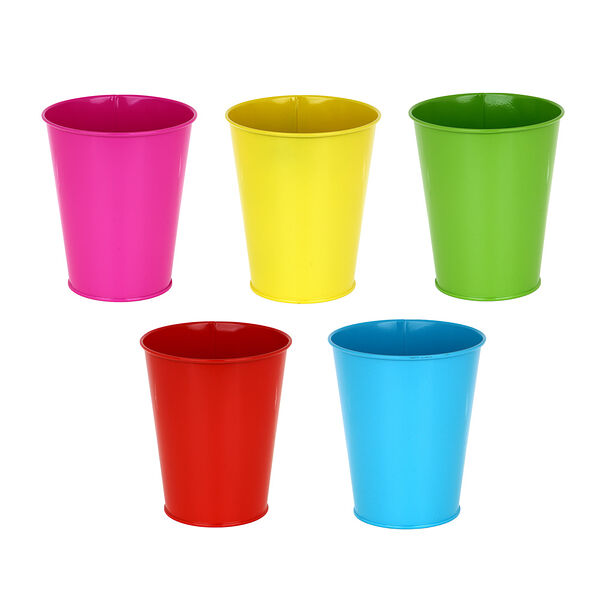 Кашпо Inbloom 12х12х14 см, металл, в ассортименте