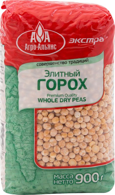 

Горох Агро-Альянс Элитный экстра цельный 900 г