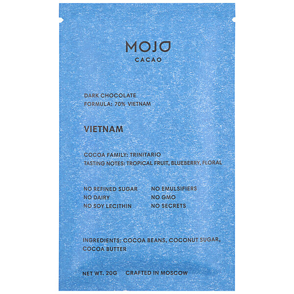 Шоколад горький Mojo Cacao Vietnam 70 % какао
