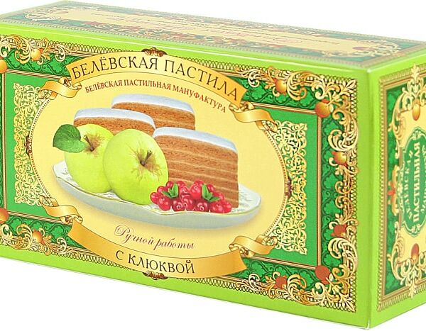 Пастила Белевская Пастильная Мануфактура с клюквой 100г