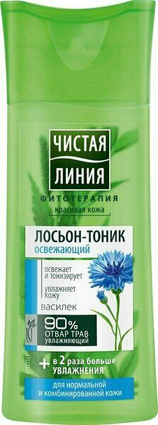 Лосьон для нормальной и комбинированной кожи лица Чистая Линия Отвар целебных трав