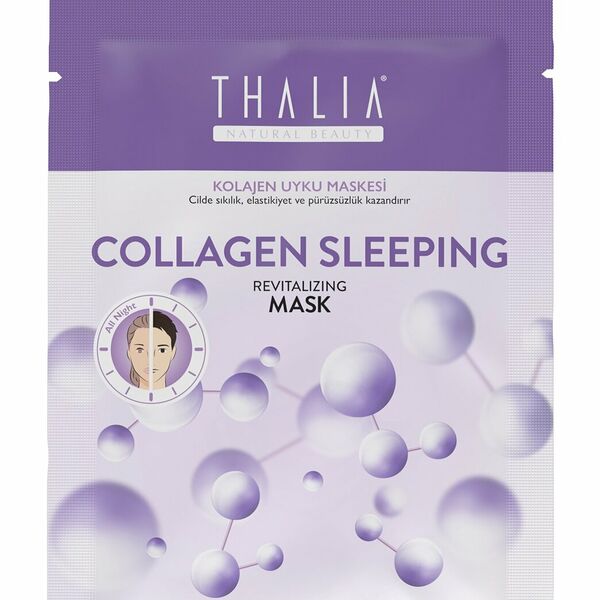 Маска тканевая Thalia Natural Beauty с коллагеном ночная, 15 мл