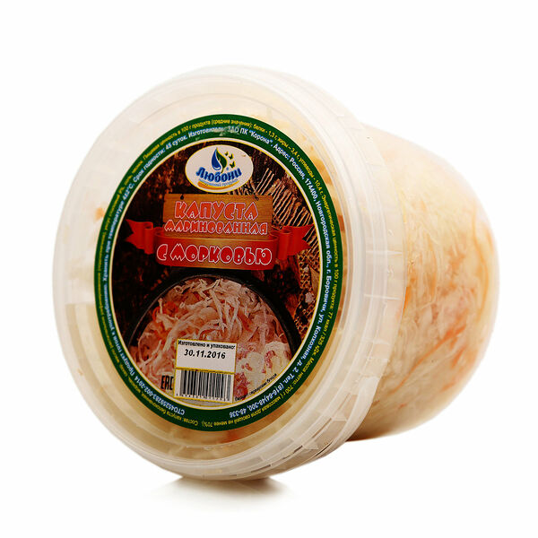 Капуста маринованная с морковью ТМ Любони