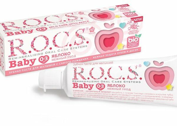 Зубная паста R.O.C.S. baby яблоко 45 г