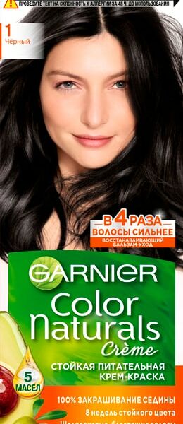 Крем-краска для волос Garnier Color Naturals 1 Черный