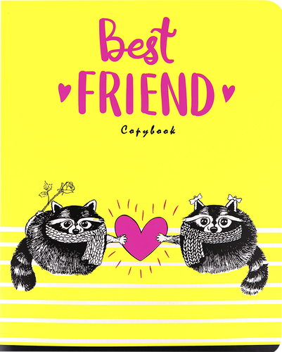 

Тетрадь Collezione Лучшие друзья А5 96 листов клетка дизайн в ассортименте 1 шт.