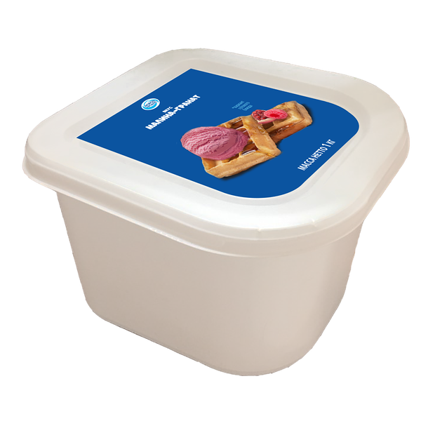 Мороженое сливочное со вкусом малины и прослойкой щербета с ароматом граната 1 000г