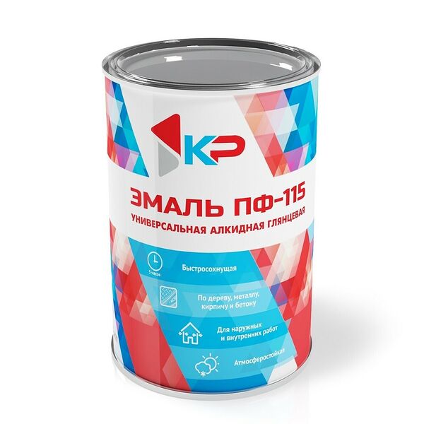 Эмаль ПФ-115 КР, желтая, 0,8 кг