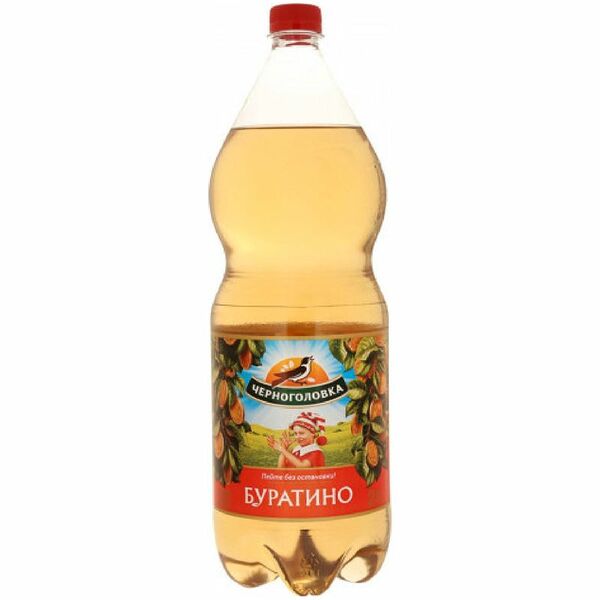 Напиток безалкогольный Черноголовка Лимонад Буратино газированный, 2л