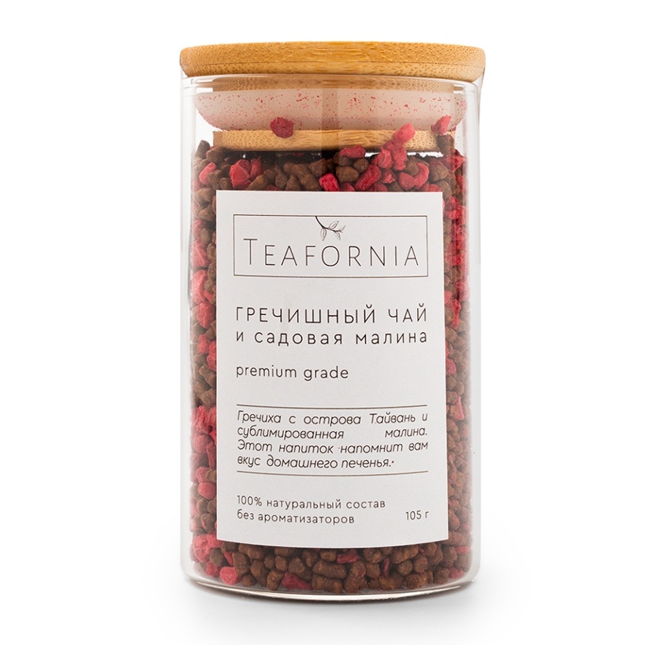 

Чайный напиток TEAFORNIA Гречишный чай и садовая малина