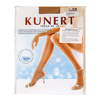 Колготки Kunert Fresh Up бежевые, 10 den, размер 3