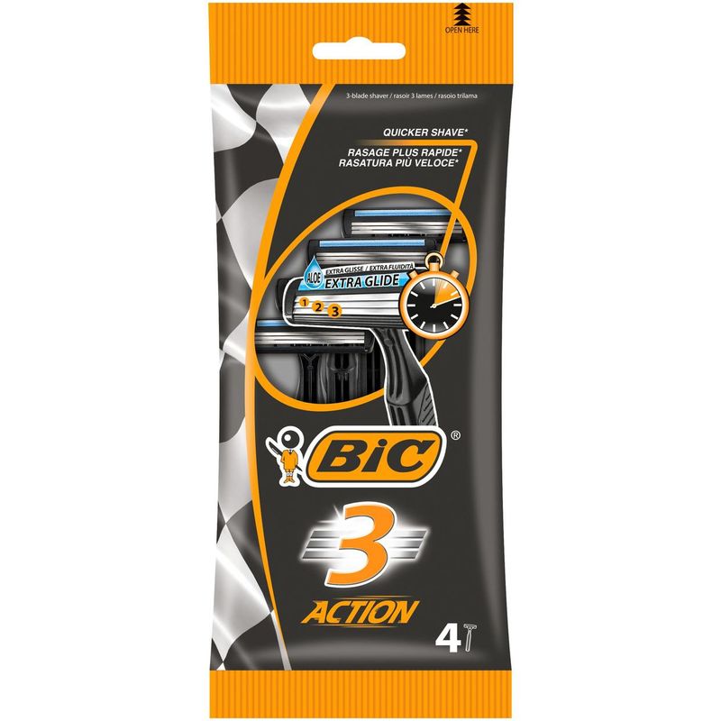

Бритва Bic 3 Action одноразовая 4 шт