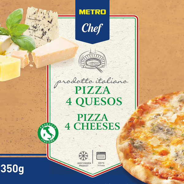 Пицца Metro Chef 4 сыра 27 см