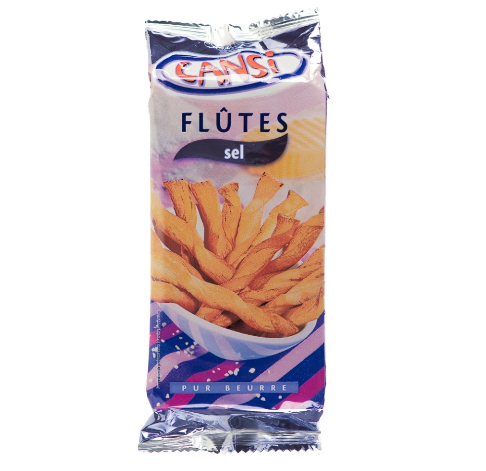 

Палочки Cansi Flutes Sel слоеные воздушные с солью