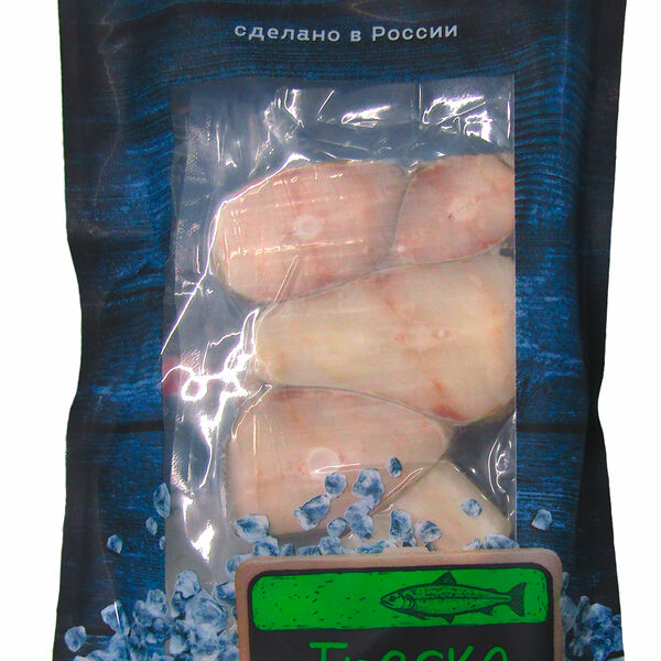 Треска ВкусАрт стейк на коже замороженная 500г