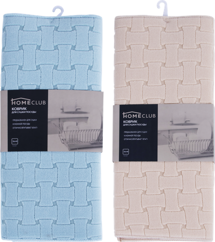 

Коврик для сушки посуды Homeclub 38 x 48 см