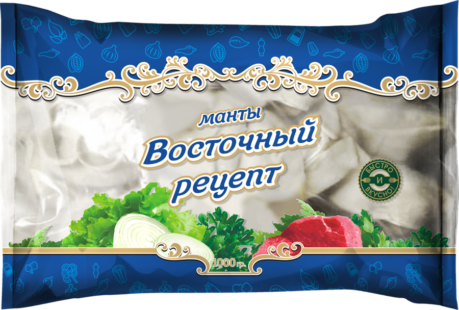 

Манты Саратов-Холод Плюс Восточный рецепт, категория Г 1 кг