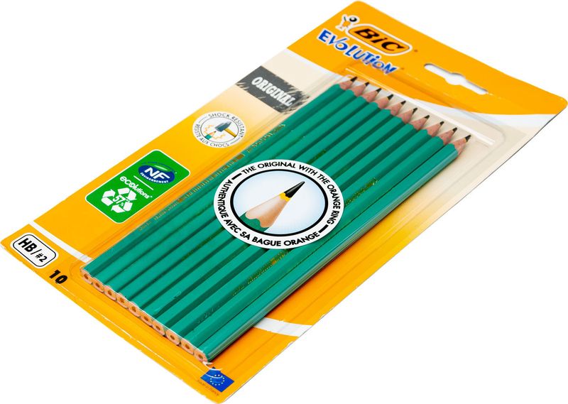 

Набор карандашей чернографитных BIC Эволюшн Б10, 10 шт