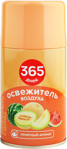 

Баллон сменный аэрозольный 365 ДНЕЙ Освежитель воздуха Дыня и арбуз