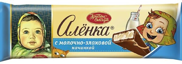 Шоколад Аленка Молочный с молочно-злаковой начинкой 45г