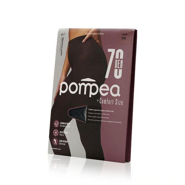 Женские колготки Pompea Comfort Size 70den, Lava, 6 размер/XXL