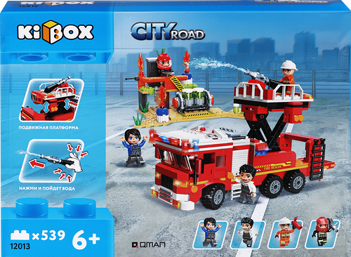 Конструктор KIBOX Пожарная машина, 539 деталей, Арт. 12013