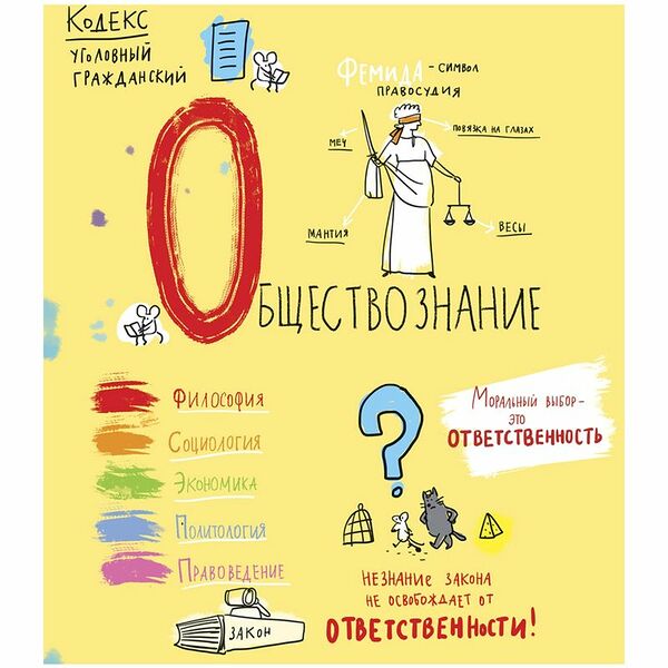 Тетрадь Куча Мала Обществознание общая в клетку 027889, 48л