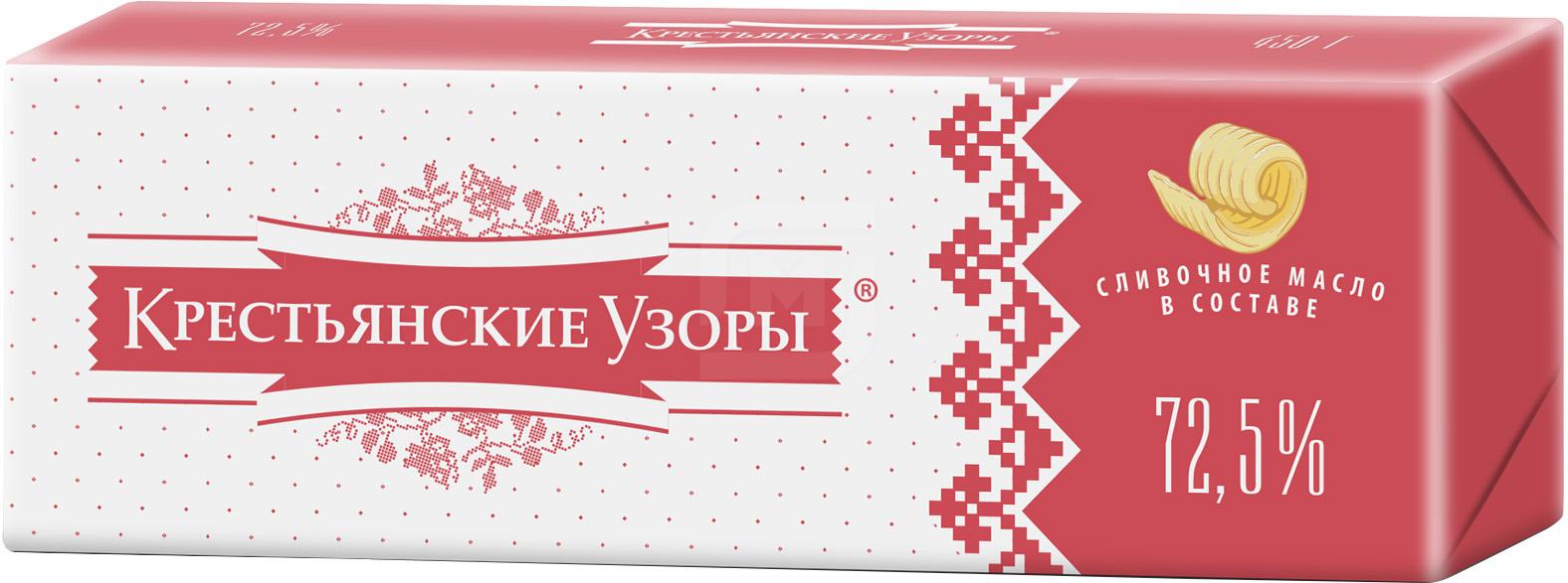 

Масло растительно-сливочное Крестьянские узоры 72.5%