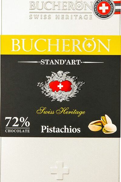 Шоколад горький Bucheron с фисташками 72%, 100г