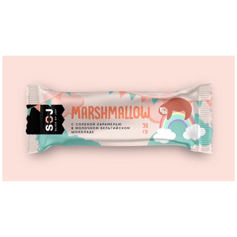 

Батончик SOJ Marshmallow с соленой карамелью в молочном шоколаде 30 г