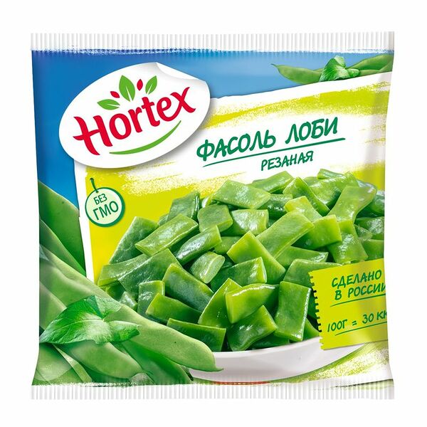 Фасоль Лоби резанная замороженная HORTEX 