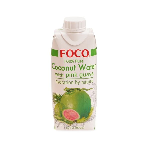 Вода кокосовая Foco с розовой гуавой