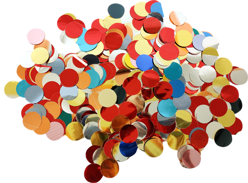 

Пневмохлопушка Homeclub 30 см с крупным круглым конфетти арт. 9203R-30