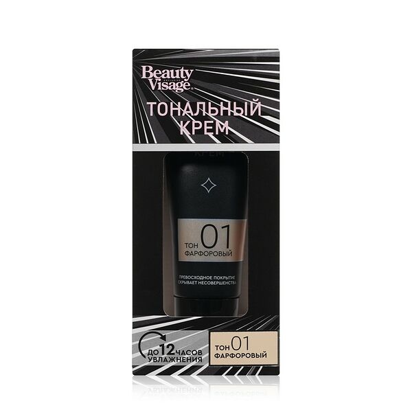 Тональный крем для лица Beauty Visage 01 Фарфоровый 30 мл